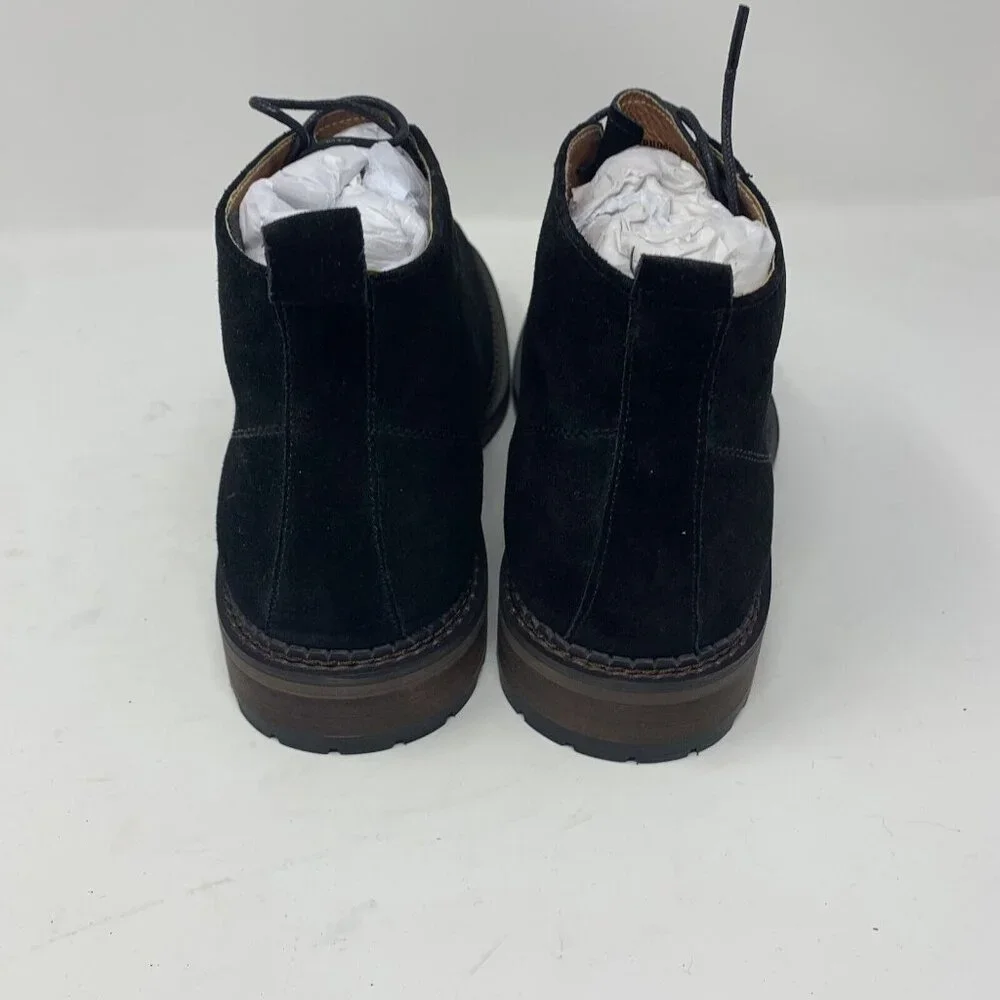 Vintage Foundry Co. Otto VF1541 Chukka Boots Men 8.5 Black Leather Lace Up S0677
